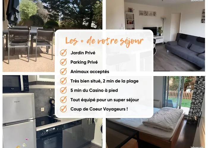 Appartamento T2 à 2 Min De La Mer, Avec Jardin Privé Et Clôturé, Parking, à Proximité Du Centre-ville Cabourg